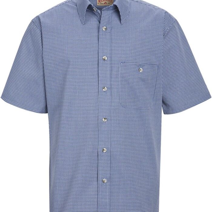 Mini-Plaid Uniform Short Sleeve Shirt Thumbnail
