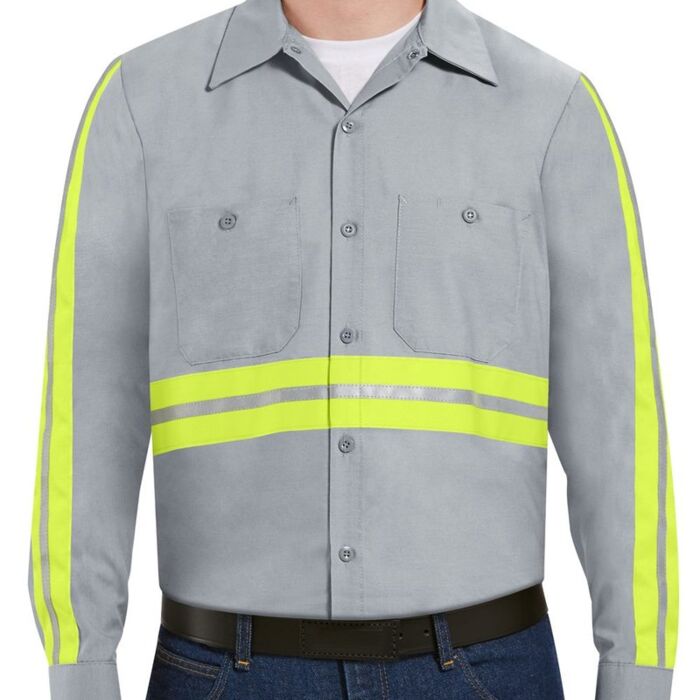 Industrial Enhanced-Visibility Long Sleeve Work Shirt Thumbnail